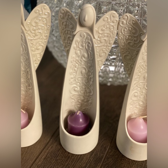 PartyLite Serenity Angel Candle Holder Lot of 3 - Picture 3 of 14